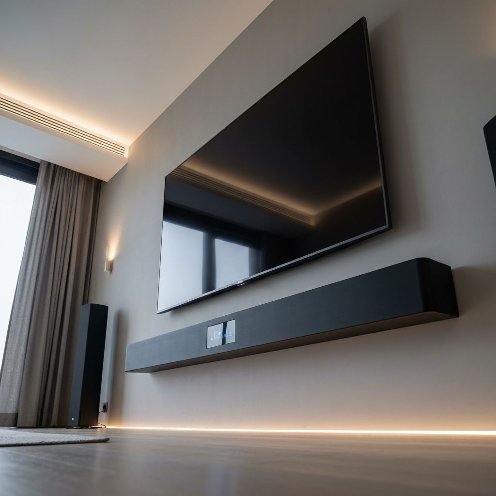 Professional soundbar installation